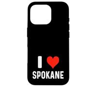 I Love Spokane Washington - Corazón - Recuerdo de Vacaciones de Viaje Carcasa para iPhone 16 Pro