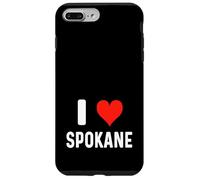 I Love Spokane Washington - Corazón - Recuerdo de Vacaciones de Viaje Carcasa para iPhone 7 Plus/8 Plus