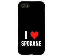 I Love Spokane Washington - Corazón - Recuerdo de Vacaciones de Viaje Carcasa para iPhone SE (2020) / 7/8