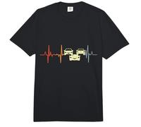 I Love Sports Cars Heartbeat Comfort Colors Adult Heavyweight T-Shirt