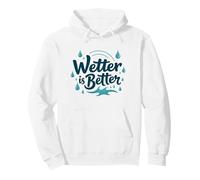 I Love Squirter: Wetter Is Better Humorous Adulto Gráfico Sudadera con Capucha, Unisex para Adultos, Blanco, XXL
