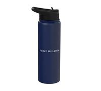 I Love Sri Lanka - Recuerdo minimalista de vacaciones de viaje Stainless Steel Insulated Water Bottle