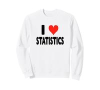 I Love Statistics - Corazón Lindo Divertido matemático matemático Sudadera