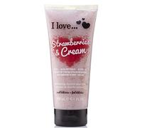 I Love... Strawberries & Cream Exfoliating Shower Smoothie 200ml by I Love Cosmetics
