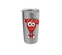 I Love Strawberry Cute Strawberry Girl Cool Women Fresa Vaso térmico de acero inoxidable de doble pared