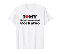 I Love Sulphur-Crested Cockatoo Camiseta