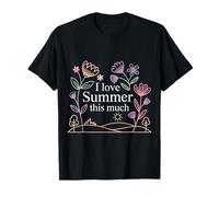 I Love Summer This Much Playa Sunshine Vibes Camiseta
