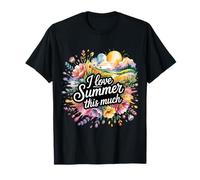 I Love Summer This Much Playa Sunshine Vibes - Camiseta