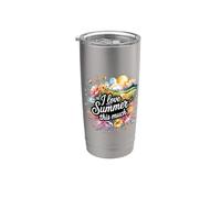 I Love Summer This Much Playa Sunshine Vibes - Vaso térmico de acero inoxidable de doble pared
