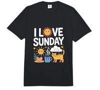 I Love Sunday Fun Relajante Feliz Día Comfort Colors Adult Heavyweight T-Shirt