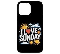 I Love Sunday Sun Coffee Relajante Vibes Carcasa para iPhone 13 Pro MAX
