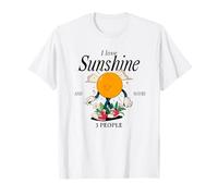 I Love Sunshine & Maybe 3 People (Declaración Divertida) Camiseta