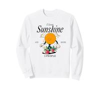 I Love Sunshine & Maybe 3 People (Declaración Divertida) Sudadera