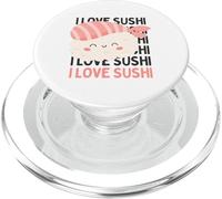 I Love Sushi divertido lindo animal cruce comida Kawaii Sushi PopSockets PopGrip para MagSafe