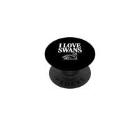 I Love Swans Cute Swan Lover para entusiastas de Las Aves PopSockets PopGrip Adhesivo