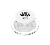 I Love Swans Cute Swan Lover para entusiastas de Las Aves PopSockets PopGrip para MagSafe