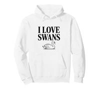 I Love Swans Cute Swan Lover para entusiastas de Las Aves Sudadera con Capucha