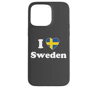 I Love Sweden I Heart Sweden Swedish Carcasa para iPhone 15 Pro MAX