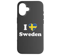 I Love Sweden I Heart Sweden Swedish Carcasa para iPhone 16