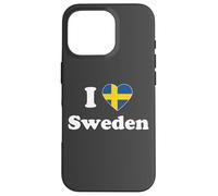 I Love Sweden I Heart Sweden Swedish Carcasa para iPhone 16 Pro
