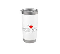 I Love Sweets Vaso térmico de acero inoxidable de doble pared