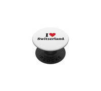 I Love Switzerland PopSockets PopGrip Adhesivo