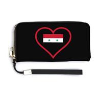 I Love Syrian and Heart - Cartera de piel con correa para la muñeca para hombres y mujeres, Estilo:, 20.0*10.5cm