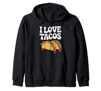 I Love Tacos Bold Declaración Diversión Sudadera con Capucha