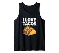 I Love Tacos Divertido Amante de los Tacos Humor Camiseta sin Mangas