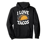 I Love Tacos Fun Tema de comida mexicana Sudadera con Capucha