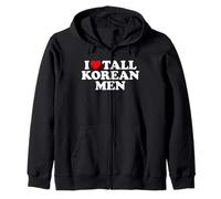 I Love Tall Korean Men Sudadera con Capucha