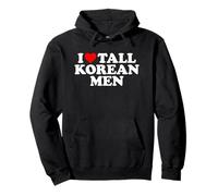 I Love Tall Korean Men Sudadera con Capucha
