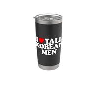 I Love Tall Korean Men Vaso térmico de acero inoxidable de doble pared