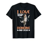 I Love Tap Dancing And Dogs Dueño de mascota de animales - Camiseta