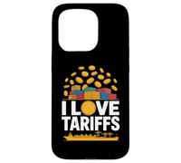 I Love Tariffs Comercio Humor Envío Carcasa para iPhone 15 Pro