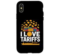 I Love Tariffs Comercio Humor Envío Carcasa para iPhone X/XS