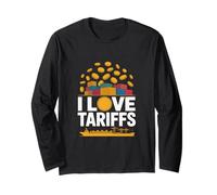 I Love Tariffs Comercio Humor Envío Manga Larga