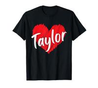 I Love Taylor Heart Nombre personalizado Taylor Camiseta
