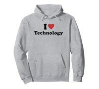I Love Technology Sudadera con Capucha