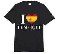 I Love Tenerife España Corazón Bandera España Comfort Colors Adult Heavyweight T-Shirt