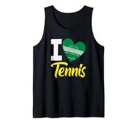 I Love Tennis Heart Court Jugador de Tenis Camiseta sin Mangas