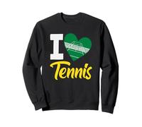 I Love Tennis Heart Court Jugador de Tenis Sudadera