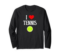 I Love Tennis I Heart Tenis Divertido Grand Slams Deporte Amante Manga Larga