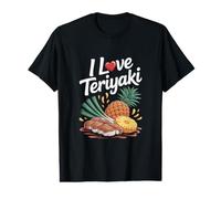 I Love Teriyaki Deliciosa Fusión Tropical Camiseta gráfica económica