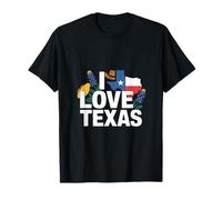 I Love Texas Map Sombrero De Vaquero Flores Camiseta