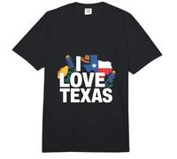 I Love Texas Map Sombrero De Vaquero Flores Comfort Colors Adult Heavyweight T-Shirt