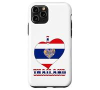 I Love Thailand Proud Thai Pride Tailandia Bandera Corazón Gráfico Carcasa para iPhone 11 Pro