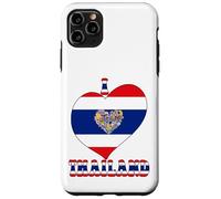 I Love Thailand Proud Thai Pride Tailandia Bandera Corazón Gráfico Carcasa para iPhone 11 Pro MAX