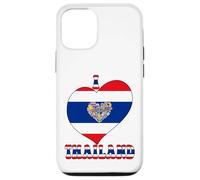 I Love Thailand Proud Thai Pride Tailandia Bandera Corazón Gráfico Carcasa para iPhone 12/12 Pro