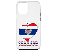 I Love Thailand Proud Thai Pride Tailandia Bandera Corazón Gráfico Carcasa para iPhone 12 Mini